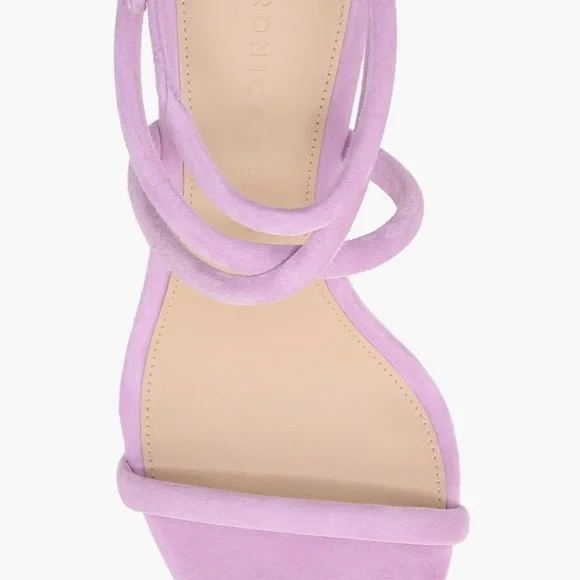 New! VERONICA BEARD MARCELINE purple Suede Crisscross ankle wrap strappy Sandals - Picture 5 of 16